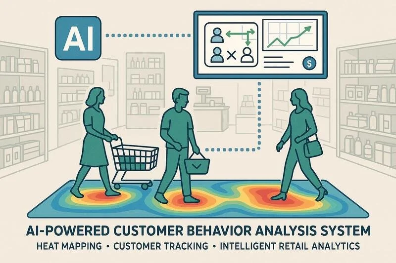 Sistema de análisis de comportamiento del cliente con IA en tienda retail