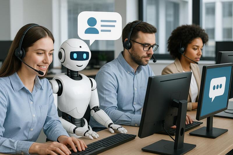 Call center con chatbot inteligente y atención automatizada