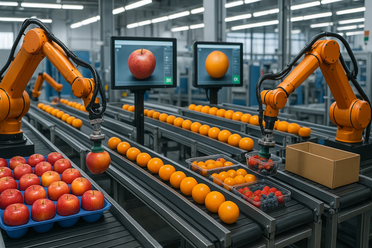 Sistema de visión artificial para inspección y clasificación de frutas