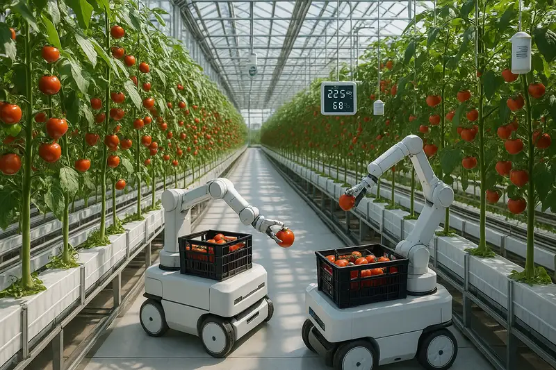 Invernadero automatizado con sistemas de riego y control climático