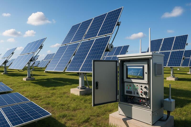 Planta solar fotovoltaica con sistemas de seguimiento automático