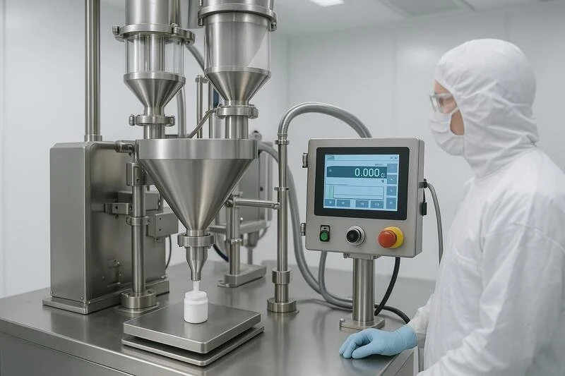 Sistema automatizado de dosificación farmacéutica con precisión micrométrica