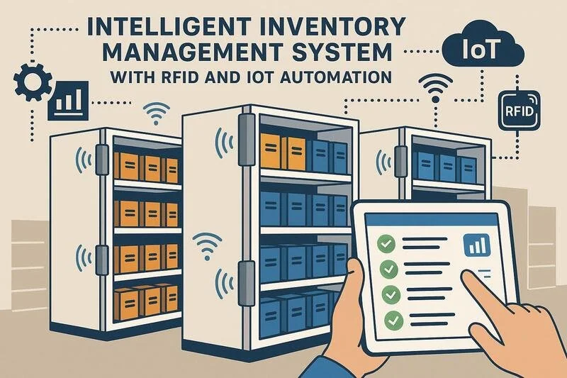 Sistema inteligente de gestión de inventario con RFID y automatización
