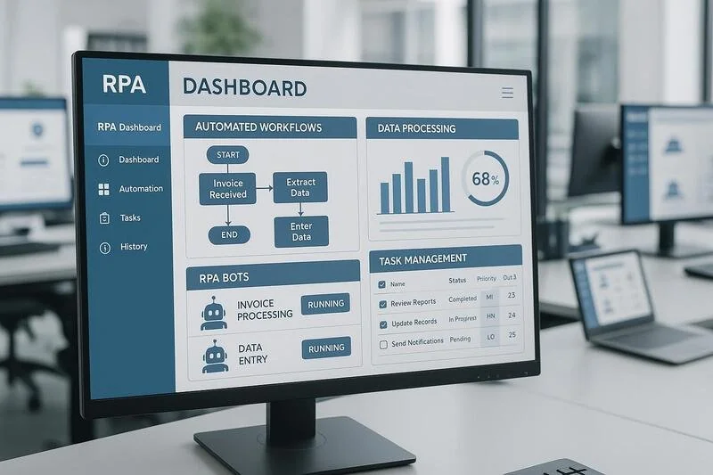 Software de automatización robótica de procesos para tareas administrativas repetitivas